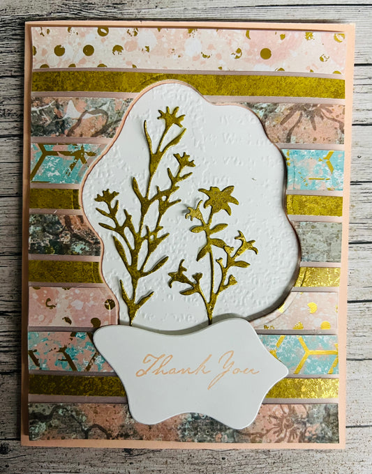 Textured Chic Floating Vellum Card