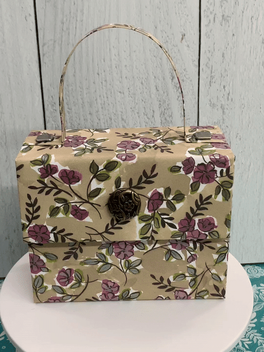 Crumbcake Floral Paper Purse / Gift Box