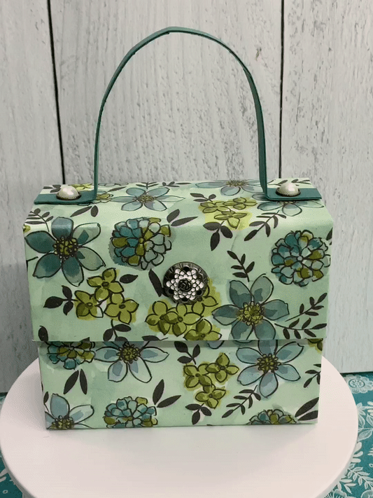 Tranquil Tide Handcrafted Paper Purse / Gift Box