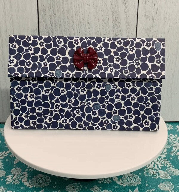 Handmade Paper/Chip Board Clutch Purse / Gift Bag