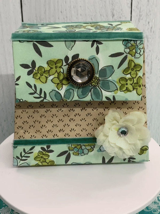 Handmade Paper Tapered Treasure or Treat Gift Box