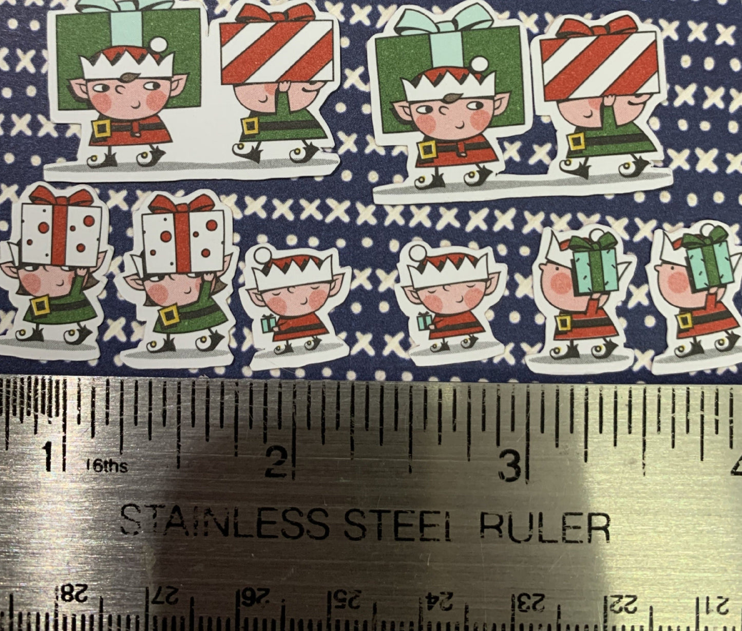 Stampin' UP! Retired Designer Series Paper - Santa's Workshop - Die Cut Pack - Elves
