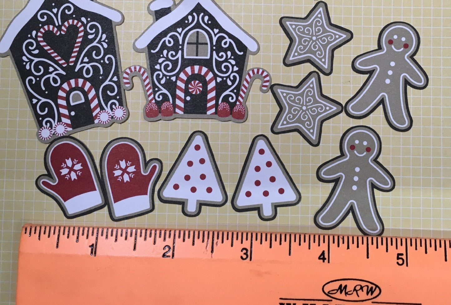 Stampin' UP! Retired Designer Series Paper - Die Cut Pack - Ginger Bread House's and Ginger Bread Cookies