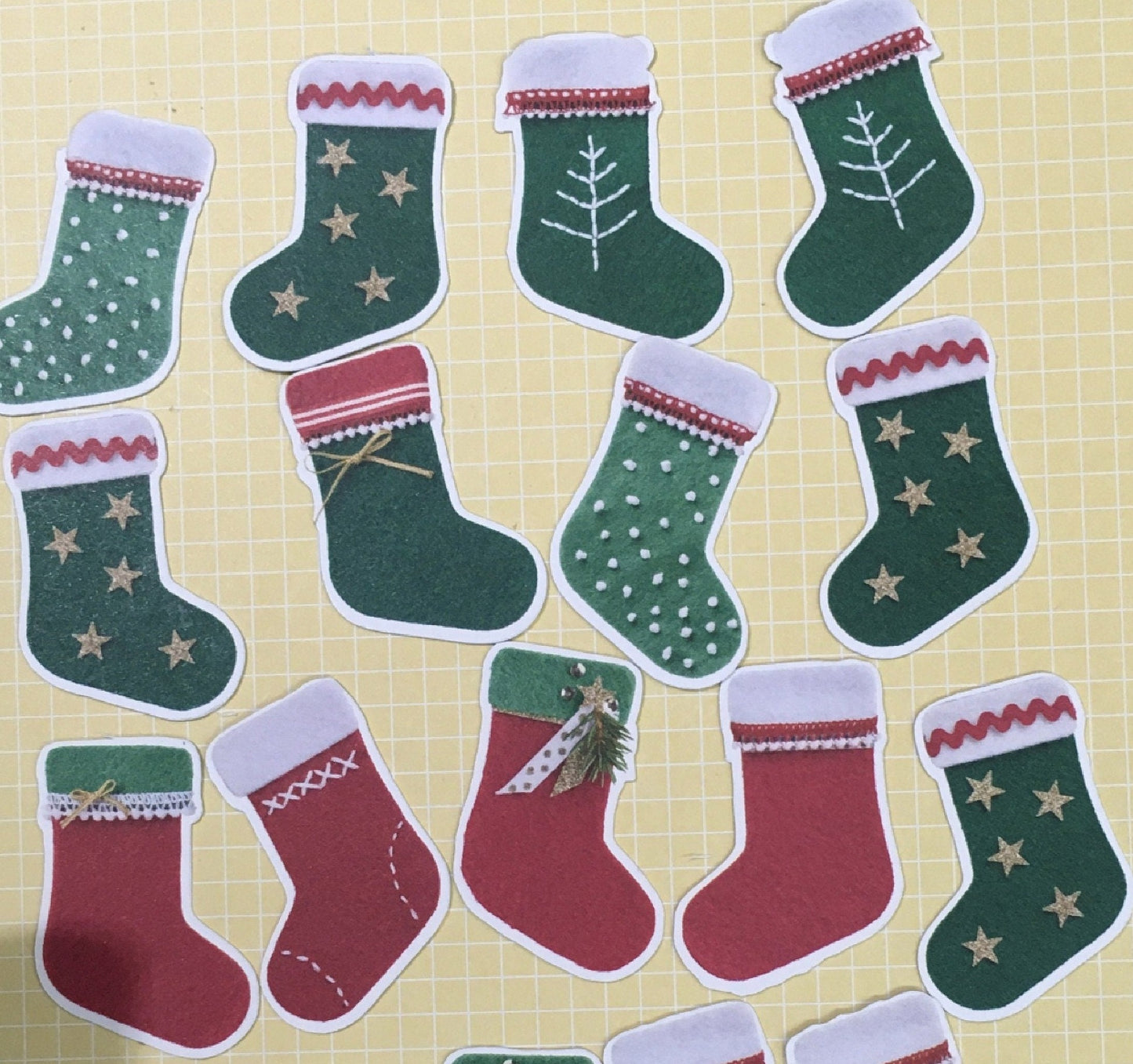 Stampin' UP! Retired Designer Series Paper - Die Cut Pack - Christmas Stockings
